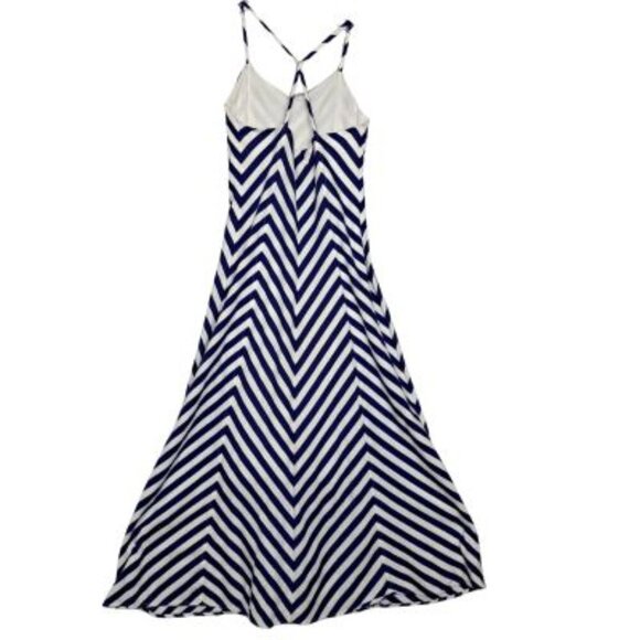 Polo by Ralph Lauren Blue and White Maxi Dress - Picture 3 of 8